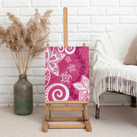 Polynesia Canvas Wall Art Pink Tribal Turtle Floral Pattern LT05 - Polynesian Pride