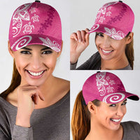 Polynesia Classic Cap Pink Tribal Turtle Floral Pattern LT05 - Polynesian Pride