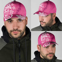 Polynesia Classic Cap Pink Tribal Turtle Floral Pattern LT05 - Polynesian Pride