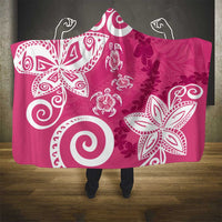 Polynesia Hooded Blanket Pink Tribal Turtle Floral Pattern LT05 - Polynesian Pride