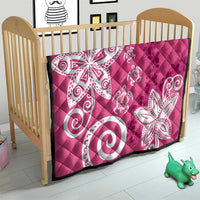 Polynesia Quilt Pink Tribal Turtle Floral Pattern