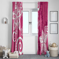 Polynesia Window Curtain Pink Tribal Turtle Floral Pattern LT05 - Polynesian Pride