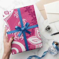 Polynesia Wrapping Paper Pink Tribal Turtle Floral Pattern LT05 - Polynesian Pride