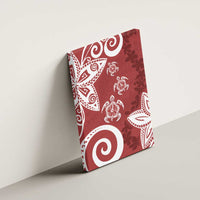 Polynesia Canvas Wall Art Red Tribal Turtle Floral Pattern LT05 - Polynesian Pride