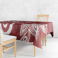 Polynesia Tablecloth Red Tribal Turtle Floral Pattern LT05 - Polynesian Pride