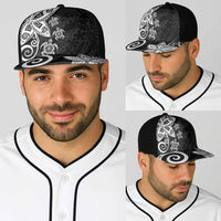 Polynesia Baseball Net Cap Black Tribal Turtle Floral Pattern LT05 - Polynesian Pride