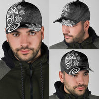 Polynesia Classic Cap Black Tribal Turtle Floral Pattern LT05 - Polynesian Pride
