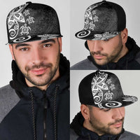 Polynesia Mesh Trucker Cap Black Tribal Turtle Floral Pattern LT05 - Polynesian Pride
