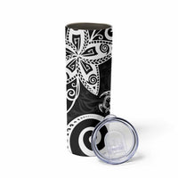 Polynesia Skinny Tumbler Black Tribal Turtle Floral Pattern