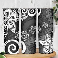 Polynesia Skinny Tumbler Black Tribal Turtle Floral Pattern