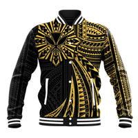 Hawaii And Philippines Baseball Jacket Kanaka Maoli With Tribal Sun Together Gold