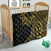 Hawaii And Philippines Quilt Kanaka Maoli With Tribal Sun Together Gold