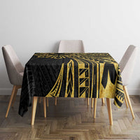 Hawaii And Philippines Tablecloth Kanaka Maoli With Tribal Sun Together Gold