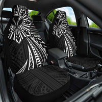 Hawaii And Philippines Car Seat Cover Kanaka Maoli With Tribal Sun Together Black