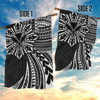 Hawaii And Philippines Garden Flag Kanaka Maoli With Tribal Sun Together Black