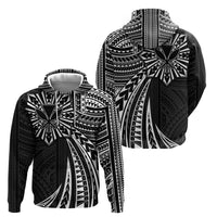 Hawaii And Philippines Hoodie Kanaka Maoli With Tribal Sun Together Black