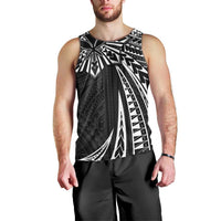Hawaii And Philippines Men Tank Top Kanaka Maoli With Tribal Sun Together Black