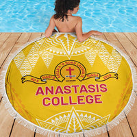 Anastasis College Beach Blanket Tonga Ngatu Pattern - Polynesian Pride