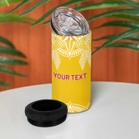 Personalised Anastasis College 4 in 1 Can Cooler Tumbler Tonga Ngatu Pattern LT05 - Polynesian Pride