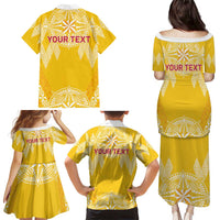 Personalised Anastasis College Family Matching Puletasi and Hawaiian Shirt Tonga Ngatu Pattern LT05 - Polynesian Pride