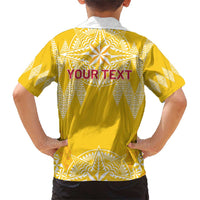 Personalised Anastasis College Family Matching Short Sleeve Bodycon Dress and Hawaiian Shirt Tonga Ngatu Pattern - Polynesian Pride