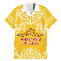 Personalised Anastasis College Family Matching Tank Maxi Dress and Hawaiian Shirt Tonga Ngatu Pattern - Polynesian Pride