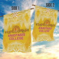 Anastasis College Garden Flag Tonga Ngatu Pattern - Polynesian Pride