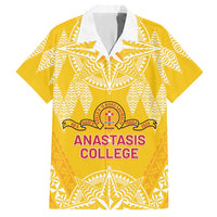 Personalised Anastasis College Hawaiian Shirt Tonga Ngatu Pattern LT05 Yellow - Polynesian Pride