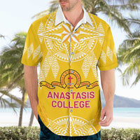 Personalised Anastasis College Hawaiian Shirt Tonga Ngatu Pattern - Polynesian Pride