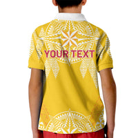Personalised Anastasis College Kid Polo Shirt Tonga Ngatu Pattern LT05 - Polynesian Pride