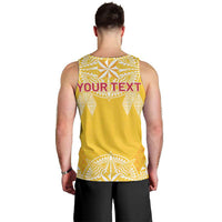 Personalised Anastasis College Men Tank Top Tonga Ngatu Pattern - Polynesian Pride