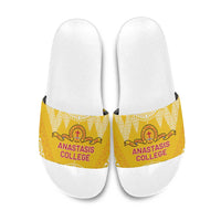 Anastasis College Slide Sandals Tonga Ngatu Pattern - Polynesian Pride