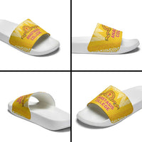 Anastasis College Slide Sandals Tonga Ngatu Pattern - Polynesian Pride