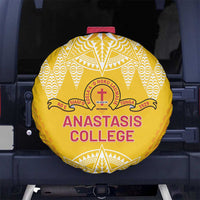 Anastasis College Spare Tire Cover Tonga Ngatu Pattern - Polynesian Pride
