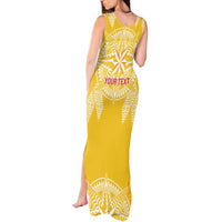 Personalised Anastasis College Tank Maxi Dress Tonga Ngatu Pattern - Polynesian Pride