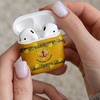 Tonga Anastasis College AirPods Case Tongan Ngatu Kupesi Pattern LT05 - Polynesian Pride