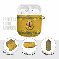 Tonga Anastasis College AirPods Case Tongan Ngatu Kupesi Pattern LT05 - Polynesian Pride