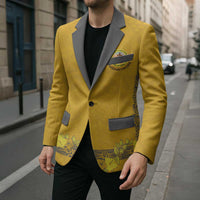 Tonga Anastasis College Blazer Tongan Ngatu Kupesi Pattern - Polynesian Pride