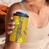 Tonga Anastasis College 4 in 1 Can Cooler Tumbler Tongan Ngatu Kupesi Pattern LT05 - Polynesian Pride