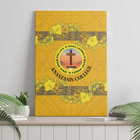 Tonga Anastasis College Canvas Wall Art Tongan Ngatu Kupesi Pattern LT05 - Polynesian Pride
