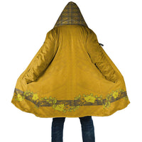 Tonga Anastasis College Cloak Tongan Ngatu Kupesi Pattern LT05 Unisex Yellow - Polynesian Pride