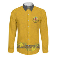 Tonga Anastasis College Family Matching Off Shoulder Short Dress and Hawaiian Shirt Tongan Ngatu Kupesi Pattern - Polynesian Pride