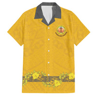 Tonga Anastasis College Family Matching Tank Maxi Dress and Hawaiian Shirt Tongan Ngatu Kupesi Pattern - Polynesian Pride