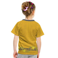 Tonga Anastasis College Kid T Shirt Tongan Ngatu Kupesi Pattern LT05 - Polynesian Pride