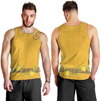 Tonga Anastasis College Men Tank Top Tongan Ngatu Kupesi Pattern LT05 - Polynesian Pride