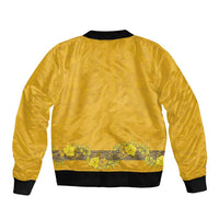 Tonga Anastasis College Sleeve Zip Bomber Jacket Tongan Ngatu Kupesi Pattern - Polynesian Pride