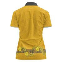 Tonga Anastasis College Women Polo Shirt Tongan Ngatu Kupesi Pattern - Polynesian Pride