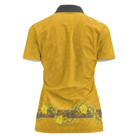 Tonga Anastasis College Women Polo Shirt Tongan Ngatu Kupesi Pattern LT05 - Polynesian Pride