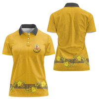 Tonga Anastasis College Women Polo Shirt Tongan Ngatu Kupesi Pattern LT05 - Polynesian Pride