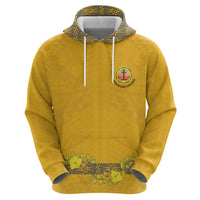 Tonga Anastasis College Zip Hoodie Tongan Ngatu Kupesi Pattern LT05 - Polynesian Pride